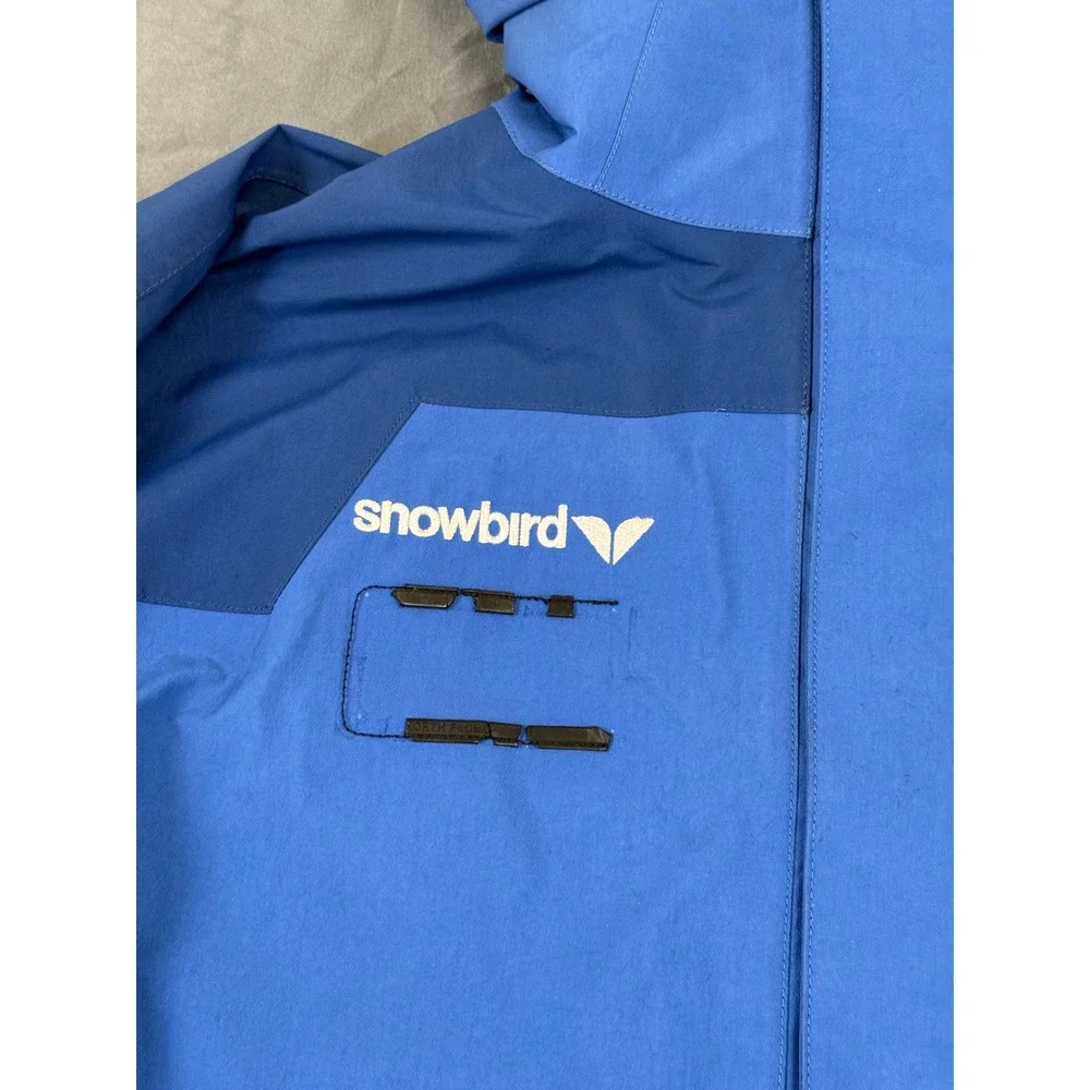 The North Face Mens Gore-Tex Pro Shell Snowbird Ski Jacket Blue Medium Hooded